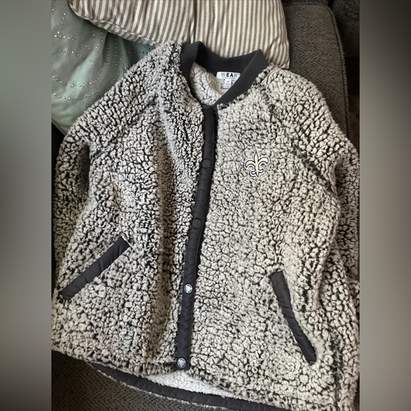 Saints Sherpa snap jacket - Picture 1 of 6